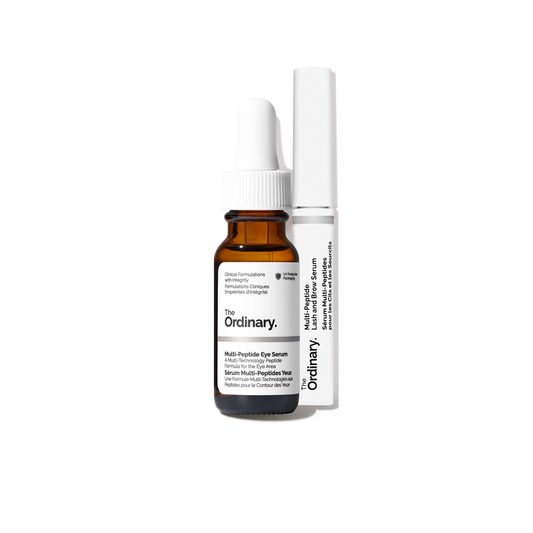 The Ordinary The Eye, Lash & Brow Collection multi-peptide duo including Eye Serum and Lash & Brow Serum - Official US Edition.
