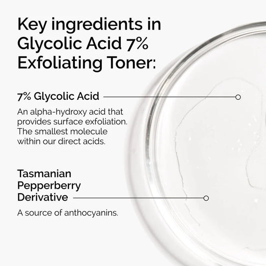 The Ordinary Glycolic Acid 7% Exfoliating Toner - Smooth, Brighten & Resurface Daily | All Skin Types | theordinaryusa.co