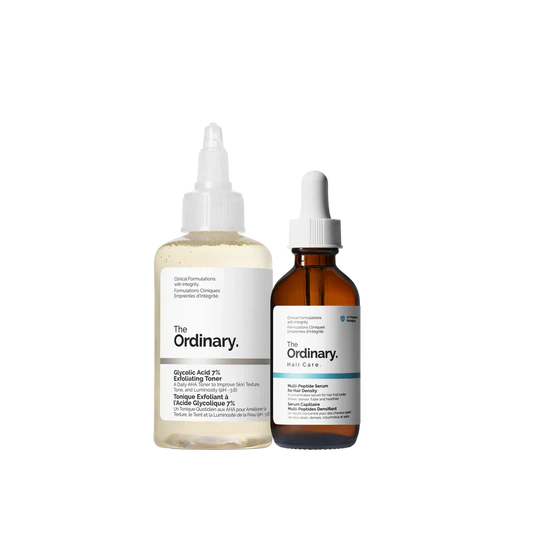 The Ordinary The Hair & Scalp Collection duo including Hair Density Serum and NMF for Scalp - Official US Edition.