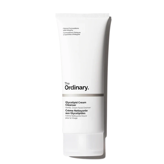 The Ordinary Glycolipid Cream Cleanser 150mL tube for gentle barrier-supportive cleansing and makeup removal - Official US Edition.