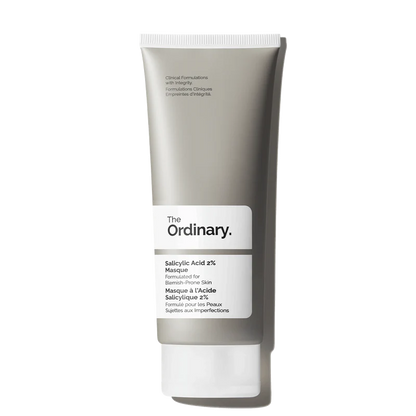 The Ordinary Salicylic Acid 2% Masque tube for intensive pore decongestion and clarifying with charcoal and kaolin clay - Official US Edition.